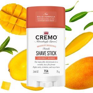 2pk CREMO Men's Shave Stick - Coconut Mango